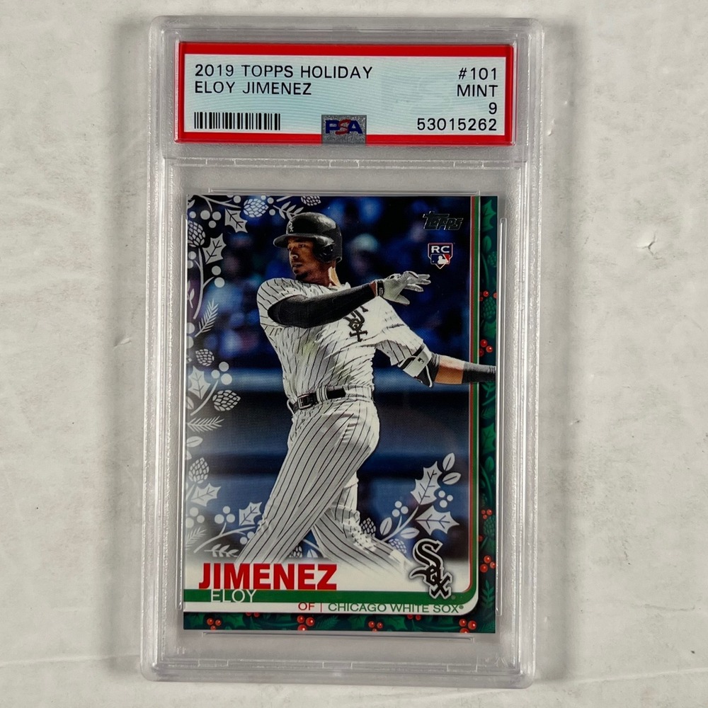 2019 Topps Holiday Eloy Jimenez Rookie Card H101 PSA 9 Mint Chicago White Sox RC